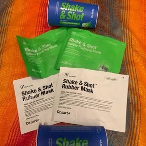 Dr Jart Shake Shot Rubber Purifying Spirulina Mask Set K-beauty, Lot of 2, NIB
